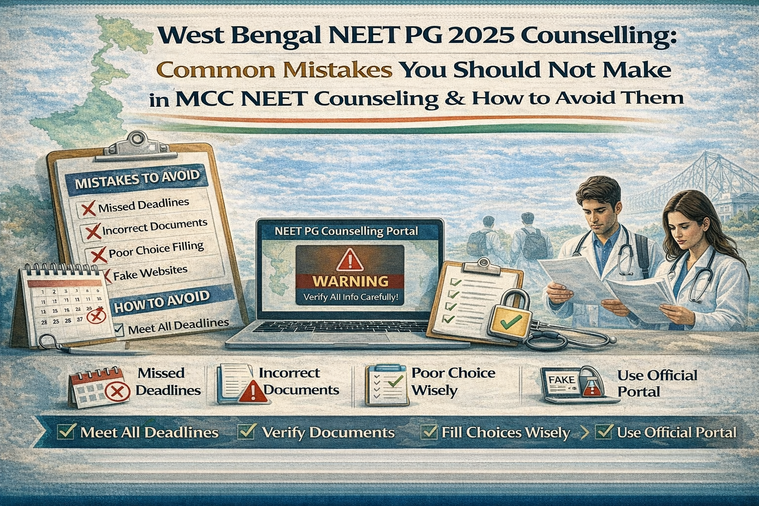 West Bengal NEET PG 2025 Counselling: Common Mistakes You Should Not Make in MCC NEET Counseling And How to Avoid Them